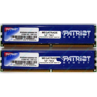 Память 1Gb (2x512Mb) DDR2 Patriot PSD251253381H pc4200 533MHz (Владикавказ)